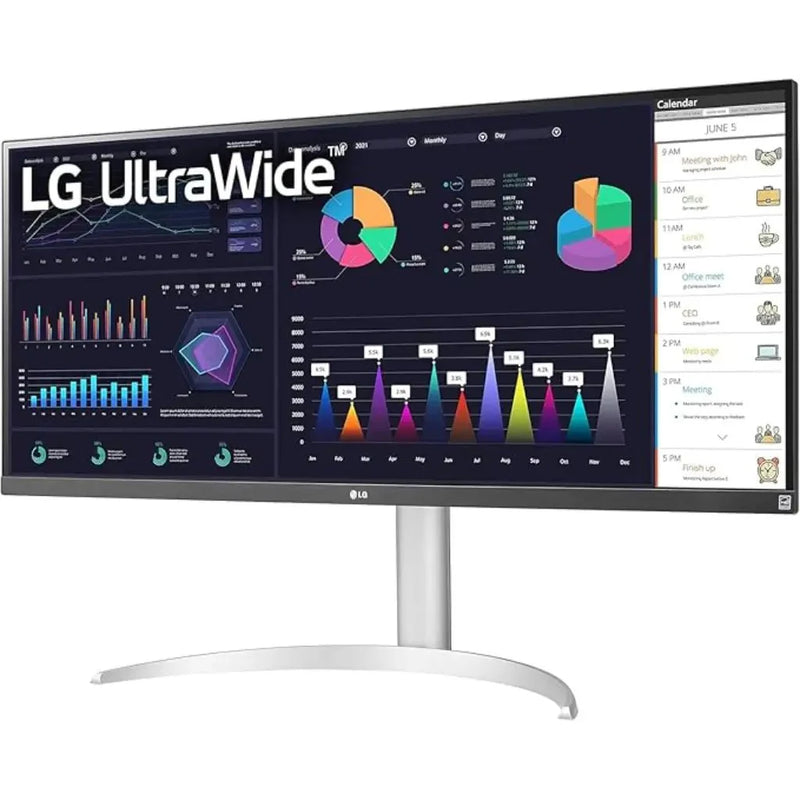 LG 34WQ650 - W 34" 100Hz UltraWide Full HD IPS Monitor USB - C HDR10 - White - SWIFT PERIPHERALS34WQ650-W
