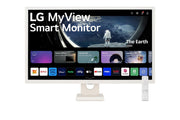 LG MyView 32SR50F - W 32" 60Hz 1080p FHD IPS Panel HDR10 Smart Monitor with Dual Speakers - White - SWIFT PERIPHERALS32SR50F-W