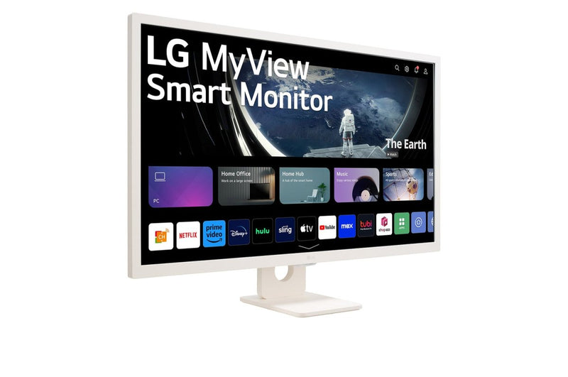 LG MyView 32SR50F - W 32" 60Hz 1080p FHD IPS Panel HDR10 Smart Monitor with Dual Speakers - White - SWIFT PERIPHERALS32SR50F-W