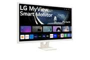 LG MyView 32SR50F - W 32" 60Hz 1080p FHD IPS Panel HDR10 Smart Monitor with Dual Speakers - White - SWIFT PERIPHERALS32SR50F-W