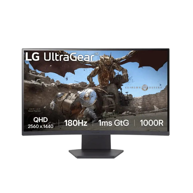 LG UltraGear 27GS60QC - B 27" QHD 180Hz 1ms VA Curved Gaming Monitor - SWIFT PERIPHERALS27GS60QC-B