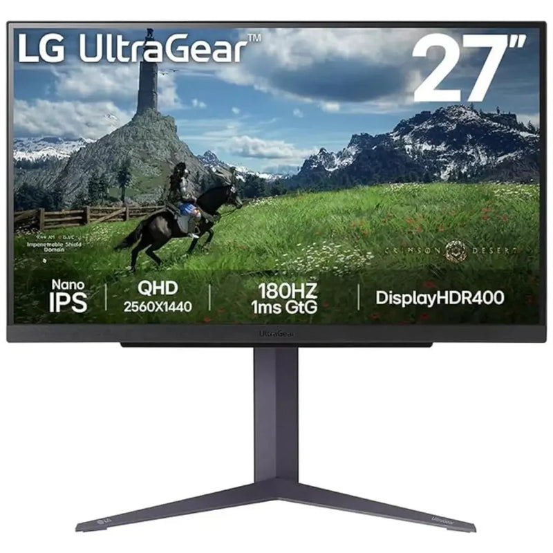 LG UltraGear 27GS85Q - B 27" 200Hz OC QHD Nano IPS Gaming Monitor DisplayHDR 400 - SWIFT PERIPHERALS27GS85Q-B