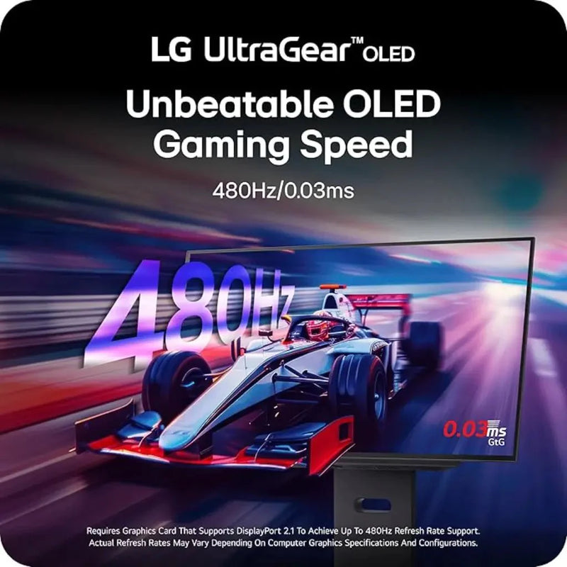 LG UltraGear 27GX790A - B 27" 480Hz OLED QHD 1440P Gaming Monitor - SWIFT PERIPHERALS27GX790A-B
