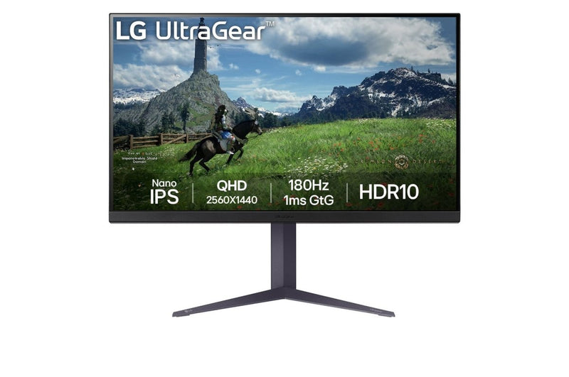 LG UltraGear 32GS85Q - B 32"QHD 180Hz 1ms nano IPS Gaming Monitor - SWIFT PERIPHERALS32GS85Q-B