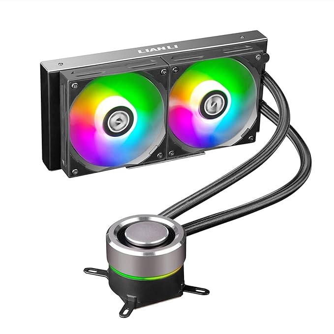 LIAN LI GALAHAD 240 ARGB 240MM AIO LIQUID COOLER BLACK - SWIFT PERIPHERALS102511