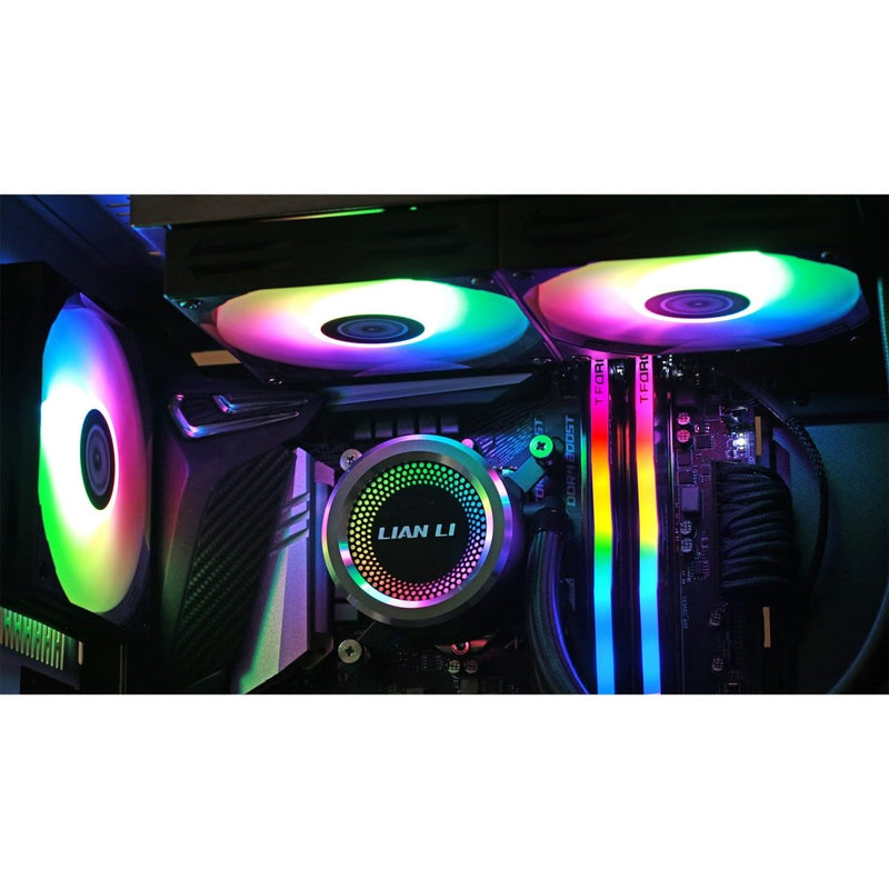 LIAN LI GALAHAD 360 ARGB 360MM AIO LIQUID COOLER BLACK - SWIFT PERIPHERALS1084724