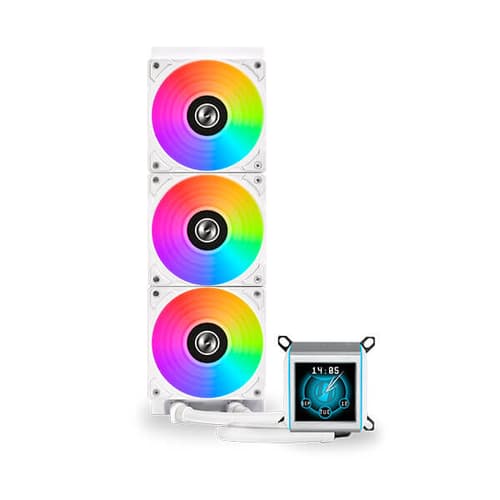LIAN LI GALAHAD II LCD ARGB 360MM CPU LIQUID COOLER (WHITE) G89.GA2ALCD36W.IN - SWIFT PERIPHERALS1091069