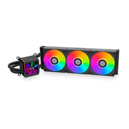 LIAN LI GALAHAD II LCD CPU LIQUID COOLER - BLACK, 360MM, ARGB FAN G89.GA2ALCD36B.IN - SWIFT PERIPHERALS1091068