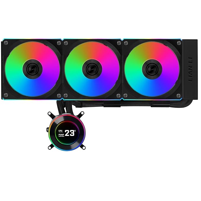 LIAN LI HYDROSHIFT II LCD - C 360CL BLACK RGB CPU LIQUID COOLER (G89.GHS2LCD36RB.IN) - SWIFT PERIPHERALS1095358