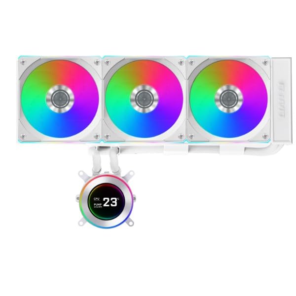 LIAN LI HYDROSHIFT II LCD - C 360CL WHITE RGB CPU LIQUID COOLER (G89.GHS2LCD36RW.IN) - SWIFT PERIPHERALS1095359