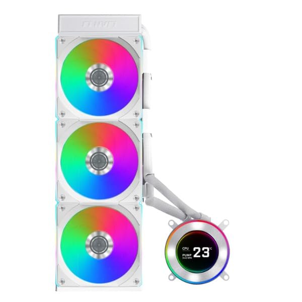 LIAN LI HYDROSHIFT II LCD - C 360CL WHITE RGB CPU LIQUID COOLER (G89.GHS2LCD36RW.IN) - SWIFT PERIPHERALS1095359