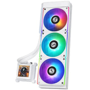 LIAN LI HYDROSHIFT LCD 360R ARGB CPU LIQUID COOLER (WHITE) - SWIFT PERIPHERALS1090186