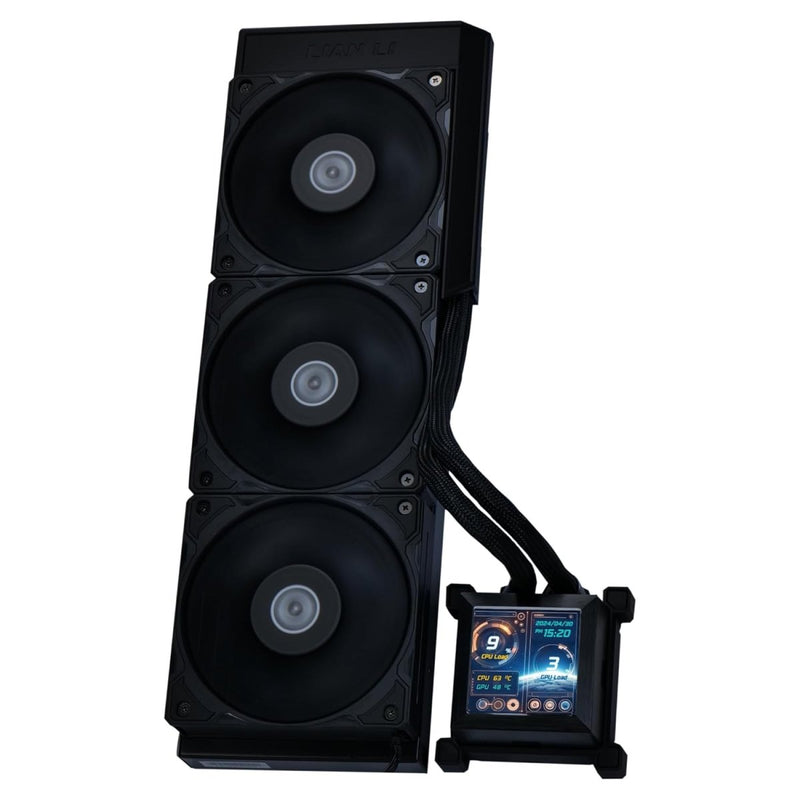 LIAN LI HYDROSHIFT LCD 360S LIQUID COOLER WITH HEATSINK - BLACK (G89.GHSLCD36SB.IN) - SWIFT PERIPHERALS1094406