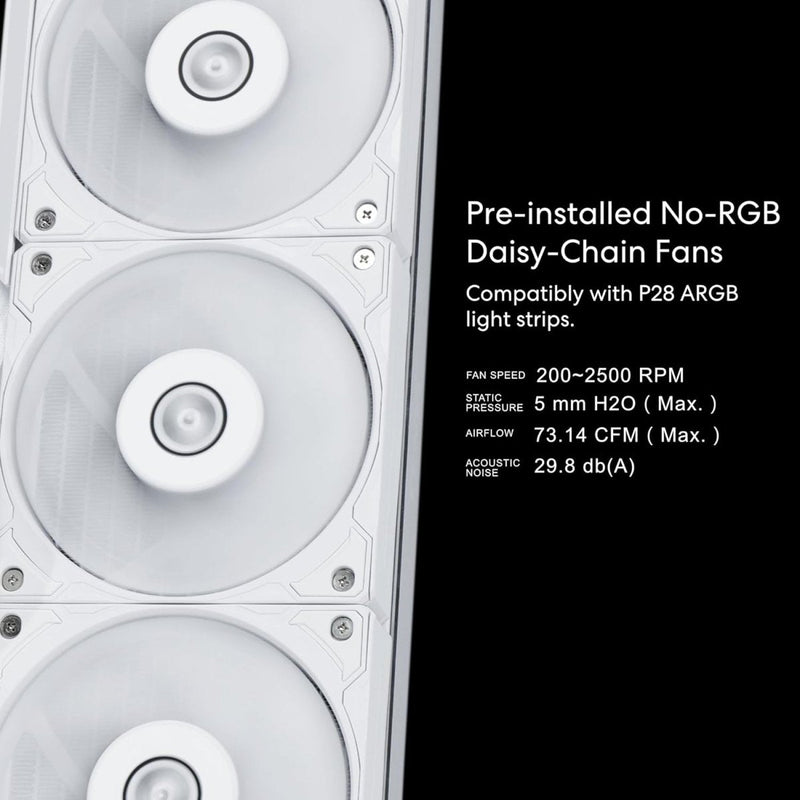 LIAN LI HYDROSHIFT LCD 360S LIQUID COOLER WITH HEATSINK - WHITE (G89.GHSLCD36SW.IN) - SWIFT PERIPHERALS1094407