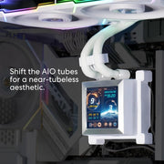 LIAN LI HYDROSHIFT LCD 360TL LIQUID CPU COOLER - WHITE - SWIFT PERIPHERALS1091071