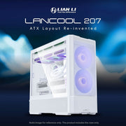 LIAN LI LANCOOL 207 COMPACT ATX GAMING COMPUTER CASE G99.LAN207RW.IN - SWIFT PERIPHERALS1092144
