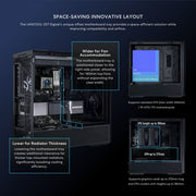 LIAN LI LANCOOL 207 DIGITAL MID - TOWER GAMING CABINET - BLACK - SWIFT PERIPHERALS1094411