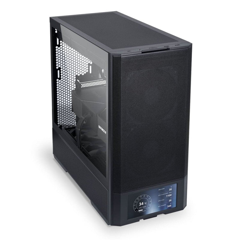 LIAN LI LANCOOL 207 DIGITAL MID - TOWER GAMING CABINET - BLACK - SWIFT PERIPHERALS1094411