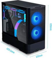 LIAN LI LANCOOL 207 MID - TOWER ATX GAMING CABINET - BLACK (G99.LAN207RX.IN) - SWIFT PERIPHERALS1094410