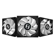 LIAN LI ST120 CABINET FAN TRIPLE PACK KIT BLACK G99.12ST3B.IN - SWIFT PERIPHERALS1085069