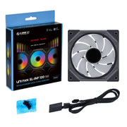 LIAN LI UNI FAN SL - INF REVERSE BLADE 120 INFINITY MIRROR 120MM ARGB SINGLE PACK CASE FAN, BLACK - G99.12RSLIN1B.IN - SWIFT PERIPHERALS1094403