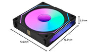 LIAN LI UNI FAN SL - INF REVERSE BLADE 120 INFINITY MIRROR 120MM ARGB SINGLE PACK CASE FAN, BLACK - G99.12RSLIN1B.IN - SWIFT PERIPHERALS1094403