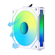 LIAN LI UNI FAN SL - INF REVERSE BLADE 120 INFINITY MIRROR 120MM ARGB SINGLE PACK CASE FAN, WHITE - G99.12RSLIN1W.IN - SWIFT PERIPHERALS1094415