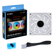 LIAN LI UNI FAN SL - INF REVERSE BLADE 120 INFINITY MIRROR 120MM ARGB SINGLE PACK CASE FAN, WHITE - G99.12RSLIN1W.IN - SWIFT PERIPHERALS1094415