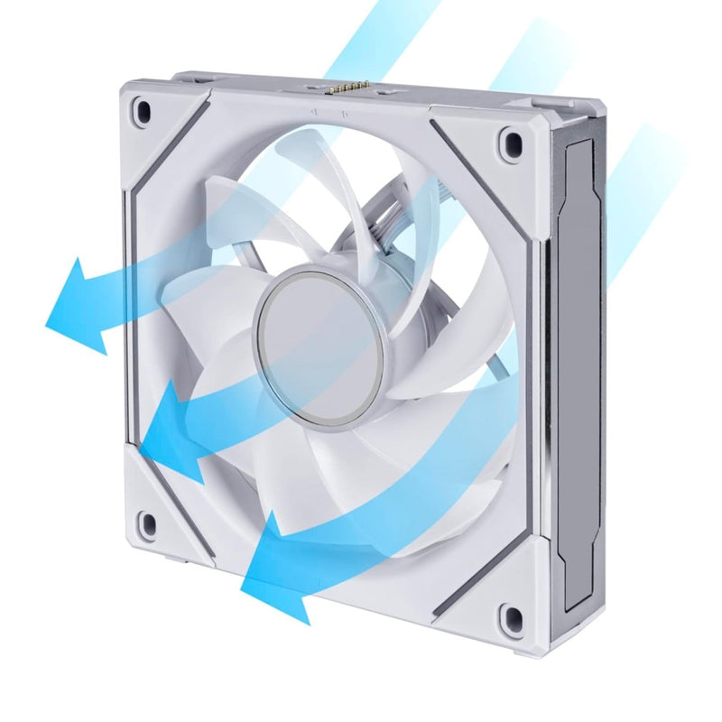 LIAN LI UNI FAN SL - INF REVERSE BLADE 120 INFINITY MIRROR 120MM ARGB SINGLE PACK CASE FAN, WHITE - G99.12RSLIN1W.IN - SWIFT PERIPHERALS1094415