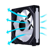 LIAN LI UNI FAN SL - INF REVERSE BLADE 140 INFINITY MIRROR 140MM ARGB SINGLE PACK CASE DESKTOP PC FAN, BLACK - G99.14RSLIN1B.IN - SWIFT PERIPHERALS1094416