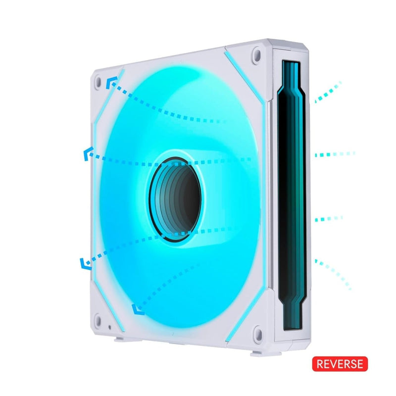LIAN LI UNI FAN SL - INF REVERSE BLADE 140 INFINITY WHITE G99.14RSLIN1W.IN - SWIFT PERIPHERALS1094417
