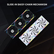 LIAN LI UNI FAN SL - WIRELESS 120 - TRIPLE PACK (REVERSE BLADE) PERFORMANCE ARGB FAN G99.12RSL1W3B.IN - SWIFT PERIPHERALS1092267