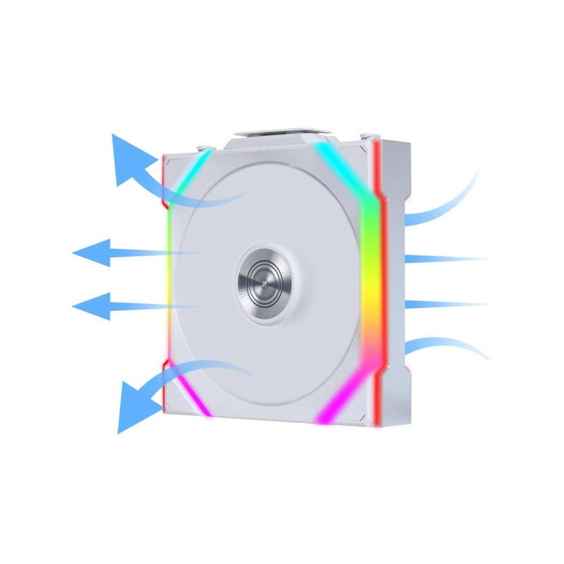 LIAN LI UNI FAN SL WIRELESS 3 X 120MM KIT CASE FAN I COOLER - WHITE I WITH REVERSE BLADE G99.12RSL1W3W.IN - SWIFT PERIPHERALS1093197