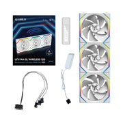 LIAN LI UNI FAN SL WIRELESS 3 X 120MM KIT CASE FAN I COOLER - WHITE I WITH REVERSE BLADE G99.12RSL1W3W.IN - SWIFT PERIPHERALS1093197