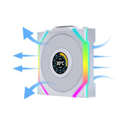 LIAN LI UNI FAN SL WIRELESS LCD 3 X 120MM KIT CASE FAN I COOLER - BLACK I WITH REVERSE BLADE I G99.12RSLLCD1W3W.IN - SWIFT PERIPHERALS1094413