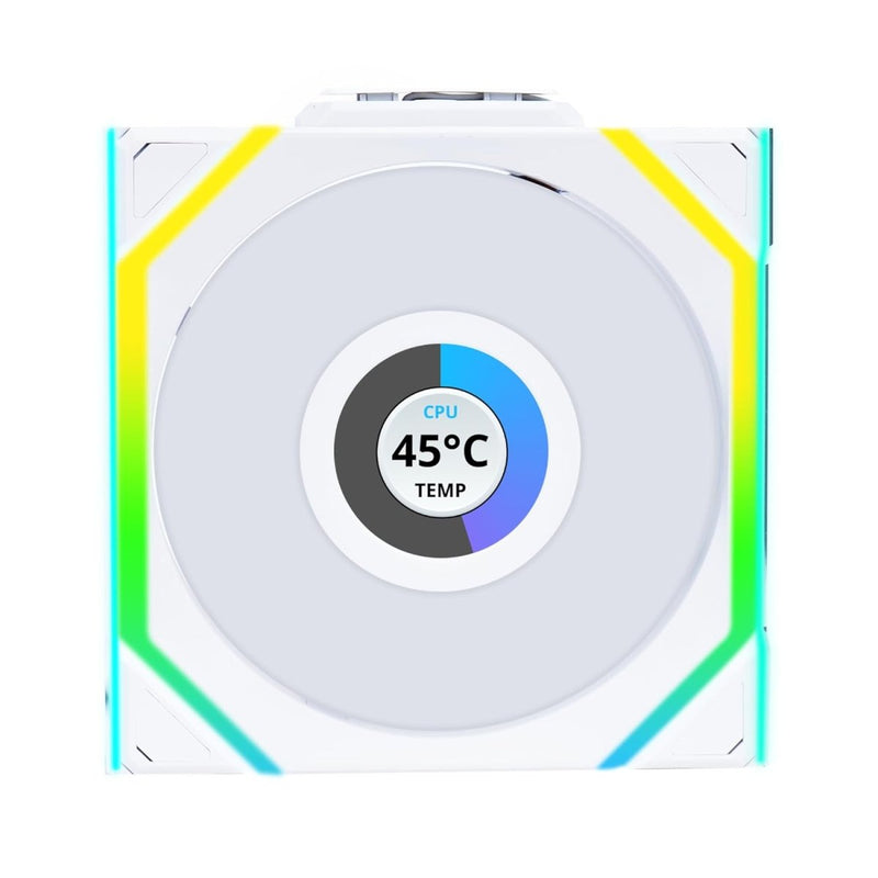 LIAN LI UNI FAN SL WIRELESS LCD 3 X 120MM KIT CASE FAN I COOLER - BLACK I WITH REVERSE BLADE I G99.12RSLLCD1W3W.IN - SWIFT PERIPHERALS1094413