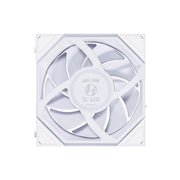 LIAN LI UNI FAN TL LCD ARGB WHITE 120MM CABINET FAN (TRIPLE PACK) - SWIFT PERIPHERALS1091073
