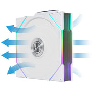 LIAN LI UNI FAN TL - WIRELESS 120 - TRIPLE PACK WHITE G99.12TL1W3W.IN - SWIFT PERIPHERALS1092154