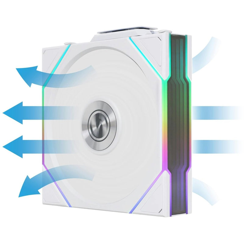 LIAN LI UNI FAN TL - WIRELESS 120 - TRIPLE PACK WHITE G99.12TL1W3W.IN - SWIFT PERIPHERALS1092154