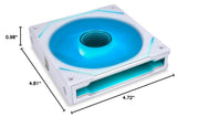 LIAN LI UNI SL INFINITY 120 WHITE 120MM PWM ARGB CABINET FAN (TRIPLE PACK) - SWIFT PERIPHERALS1090073