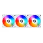 LIAN LI UNIFAN AL120 ARGB CABINET FAN TRIPLE PACK WHITE - SWIFT PERIPHERALS105306
