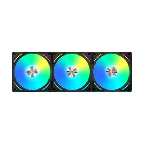 LIAN LI UNIFAN AL120 V2 CABINET FAN TRIPLE PACK BLACK - SWIFT PERIPHERALS1085080