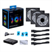 LIAN LI UNIFAN SL120 INFINITY CABINET FAN TRIPLE PACK BLACK - SWIFT PERIPHERALS1085075
