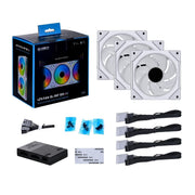LIAN LI UNIFAN SL120 INFINITY CABINET FAN TRIPLE PACK WHITE - SWIFT PERIPHERALS1085076