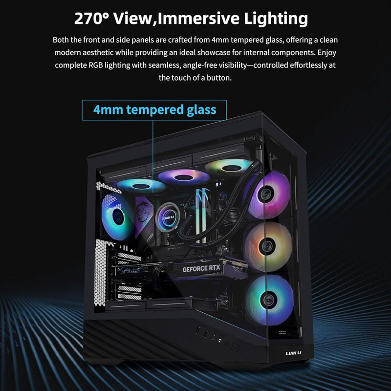 LIAN LI V100 VECTOR ATX MID - TOWER PC CASE - BLACK, G99.V100RX.IN - SWIFT PERIPHERALS1095342