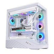 LIAN LI V100 VECTOR ATX MID - TOWER PC CASE , WHITE (G99.V100RW.IN) - SWIFT PERIPHERALS1095343