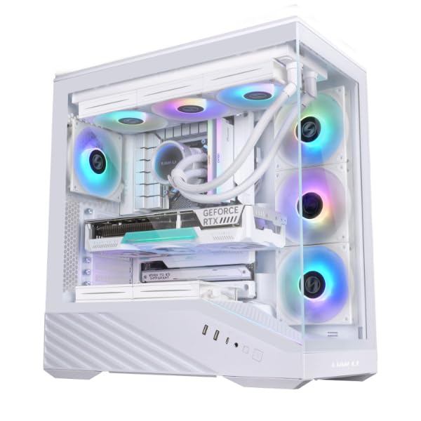 LIAN LI V100 VECTOR ATX MID - TOWER PC CASE , WHITE (G99.V100RW.IN) - SWIFT PERIPHERALS1095343