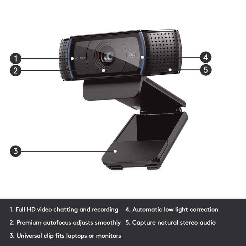 LOGITECH C920 HD PRO WEBCAM - SWIFT PERIPHERALS107376