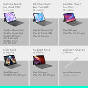 LOGITECH COMBO TOUCH IPAD PRO 11 - INCH (M4) - SWIFT PERIPHERALS1091460