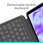 LOGITECH COMBO TOUCH IPAD PRO 13 - INCH (M4)(2024) KEYBOARD CASE GRAPHITE - SWIFT PERIPHERALS1092342